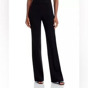 THEORY Demitria Admiral Crepe Flared Pants - BLACK  Work Pants Side Zip